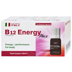 Dung dịch uống B12 Energy Max Italy bổ sung acid amin và vitamin B12 cho cơ thể (10 lọ x 10ml)