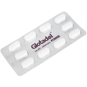 Thuốc Glotadol Power Abbott giảm đau đầu, đau nửa đầu, đau nhức do cảm lạnh (10 vỉ x 10 viên)