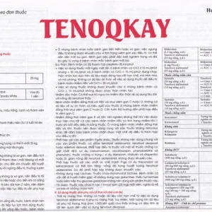 Thuốc Tenoqkay 25mg Phương Đông điều trị bệnh viêm gan siêu vi B mạn tính (3 vỉ x 10 viên)