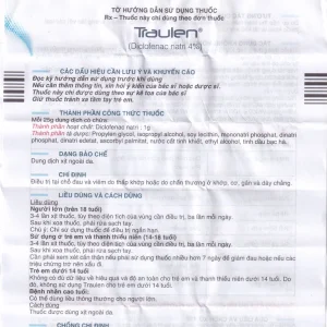 Thuốc giảm đau Traulen 4% OP Pharma dạng xịt hỗ trợ điều trị tại chỗ đau và viêm do thấp khớp (25g)