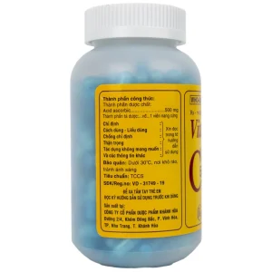 Thuốc Vitamin C 500mg Khapharco dự phòng và điều trị bệnh Scorbut (200 viên)