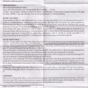 Thuốc Zyrova 10 Zydus điều trị cholesterol cao trong máu (10 vỉ x 10 viên)