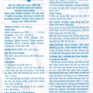 Hỗn dịch thuốc A.T Alugela An Thiên điều trị viêm thực quản, viêm dạ dày cấp và mạn tính (26 gói x 20g)