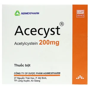 Thuốc bột Acecyst 200mg Agimexpharm giảm long đờm, làm dịu cơn ho (30 gói x 1.6g)