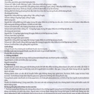 Hỗn dịch uống Akitykity-New 200mg Pharbaco vị ngọt hương cam diệt các loại giun sán, ấu trùng và trứng (2 gói x 1.5g)