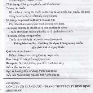 Thuốc Aleucin 500mg Bidiphar điều trị các cơn chóng mặt (3 vỉ x 10 viên)