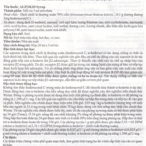 Thuốc Alfokid Syrup Kolmar điều trị giảm ho do viêm phế quản mạn tính, viêm đường hô hấp (20 túi)