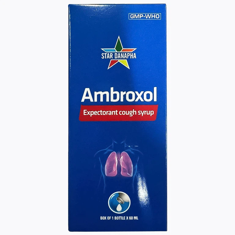 Siro Ambroxol Danapha điều trị viêm phế quản, hen phế quản (60ml)