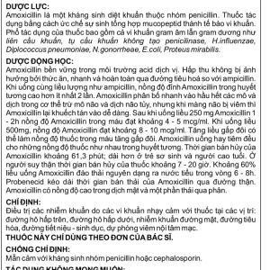 Hỗn dịch uống Amoxicillin 250mg Imexpharm điều trị nhiễm khuẩn đường hô hấp, đường mật, đường tiêu hóa (12 gói)