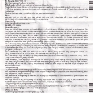 Thuốc Anaferon For Children Materia điều trị và dự phòng nhiễm virus (1 vỉ x 20 viên)