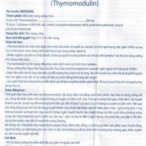 Thuốc Antikans Armephaco hỗ trợ tăng cường hệ miễn dịch (3 vỉ x 10 viên)