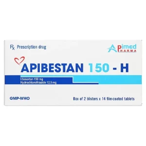 Thuốc Apibestan 150-H Apimed Pharma điều trị tăng huyết áp nguyên phát (2 vỉ x 14 viên)