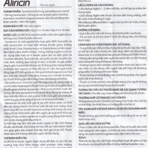Thuốc Aricicin Reliv điều trị viêm họng, viêm amidan, viêm miệng, viêm hầu (2 vỉ x 10 viên)