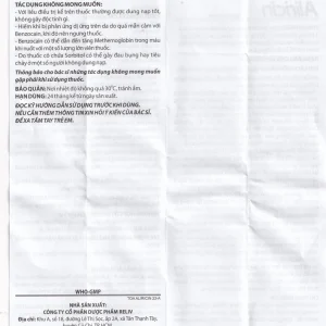 Thuốc Aricicin Reliv điều trị viêm họng, viêm amidan, viêm miệng, viêm hầu (2 vỉ x 10 viên)
