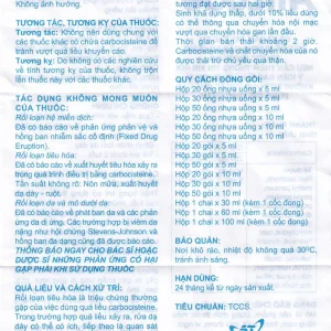 Dung dịch uống AtiLude 250mg/5ml An Thiên tiêu nhầy, rối loạn đường hô hấp (6 vỉ x 5 ống x 5ml)