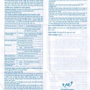 Dung dịch khí dung AtiSaltolin 5mg/2,5ml An Thiên điều trị chứng co thắt phế quản (1 vỉ x 5 ống)