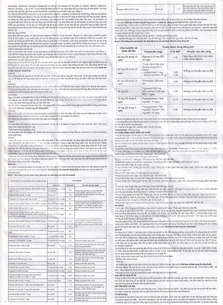 Thuốc Atorlip 10mg DHG điều trị tăng cholesterol toàn phần, tăng LDL-cholesterol (3 vỉ x 10 viên)