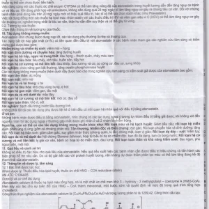 Thuốc Atorlog 20mg Bidiphar điều trị tăng cholesterol toàn phần và LDL-cholesterol (3 vỉ x 10 viên)