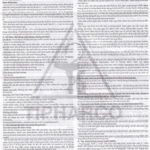 Thuốc Auclanityl 500/125mg Tipharco điều trị nhiễm khuẩn (2 vỉ x 10 viên)