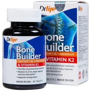 Viên uống Bone Builder Drlife bổ sung canxi và vitamin cho xương (60 viên)