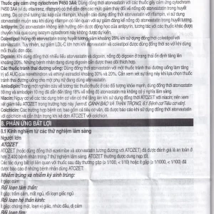 Thuốc Atozet 10mg/10mg MSD điều trị rối loạn mỡ máu, phòng ngừa các bệnh tim mạch (3 vỉ x 10 viên)