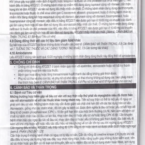 Thuốc Atozet 10mg/10mg MSD điều trị rối loạn mỡ máu, phòng ngừa các bệnh tim mạch (3 vỉ x 10 viên)