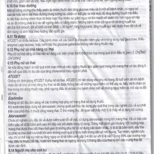 Thuốc Atozet 10mg/10mg MSD điều trị rối loạn mỡ máu, phòng ngừa các bệnh tim mạch (3 vỉ x 10 viên)