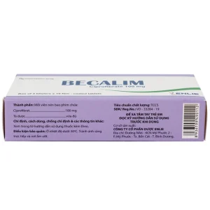 Thuốc Becalim 100mg Enlie Pharma điều trị tăng Cholesterol máu (3 vỉ x 10 viên)