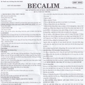 Thuốc Becalim 100mg Enlie Pharma điều trị tăng Cholesterol máu (3 vỉ x 10 viên)