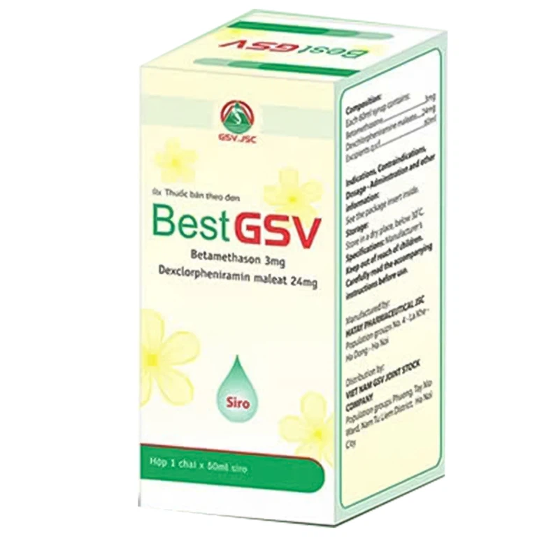 Dung dịch Best GSV Hà Tây điều trị hen phế quản mạn tính, viêm phế quản dị ứng (50ml)