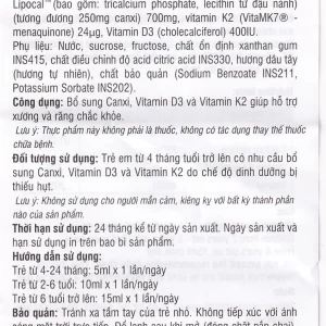 Dung dịch Bestical 120ml Ergo Pharma bổ sung canxi, vitamin D3 và vitamin K2