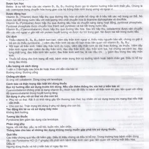 Thuốc Betex Favorex bổ sung vitamin B1, B6, B12 (5 vỉ x 10 viên)