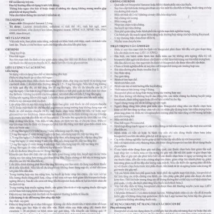 Thuốc Bihasal 2.5 Hasan điều trị tăng huyết áp, đau thắt ngực, suy tim mạn tính ổn định (5 vỉ x 10 viên)