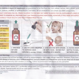 Thực phẩm bảo vệ sức khỏe Bioamicus Omega-3 hỗ trợ tốt cho mắt và não (30ml)