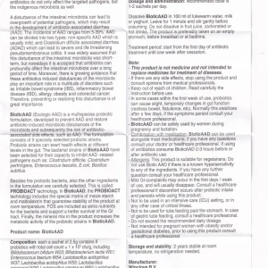 Bột pha uống BioticAAD 2.5g Ecologic AAD bổ sung lợi khuẩn đường ruột, giảm rối loạn tiêu hóa (14 gói)