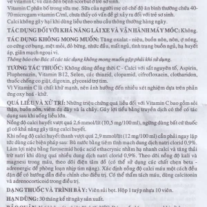 Viên sủi C-Calci OPC phòng và điều trị tình trạng thiếu Vitamin C và Calci (10 viên)