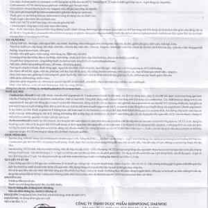 Thuốc hạ huyết áp Cancetil Plus Shinpoong Deawoo điều trị tăng huyết áp (3 vỉ x 10 viên)