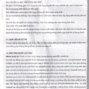 Thuốc Casilas-20 Davipharm điều trị rối loạn cương dương (2 vỉ x 2 viên)