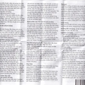 Thuốc Cataflam 50 Novartis điều trị đau sau chấn thương, viêm và sưng do bong gân (1 vỉ x 10 viên)