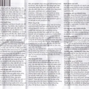 Thuốc Cataflam 50 Novartis điều trị đau sau chấn thương, viêm và sưng do bong gân (1 vỉ x 10 viên)