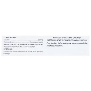 Thuốc Cebastin20 Dược 3-2 điều trị viêm mũi dị ứng, mày đay (3 vỉ x 10 viên)