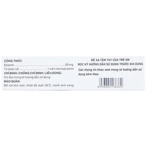 Thuốc Cebastin20 Dược 3-2 điều trị viêm mũi dị ứng, mày đay (3 vỉ x 10 viên)