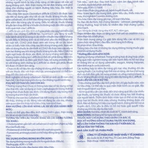 Thuốc Cefadroxil 500mg Domesco điều trị nhiễm khuẩn (2 vỉ x 10 viên)