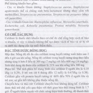 Thuốc Cefdinir 300 - HV USP điều trị nhiễm khuẩn (2 vỉ x 10 viên)