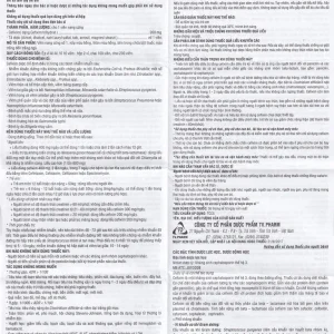 Thuốc Cefixime 200mg Tv.Pharma điều trị các bệnh nhiễm khuẩn đường niệu, viêm thận (2 vỉ x 10 viên)