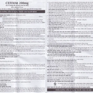 Thuốc Cefixim 200mg Vidipha điều trị nhiễm khuẩn (1 vỉ x 10 viên)