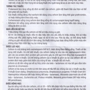 Bột pha hỗn dịch uống Cefixime Uphace 100mg điều trị nhiễm khuẩn (10 gói x 2g)