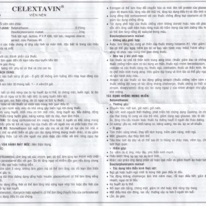 Thuốc Celextavin Vidipha điều trị dị ứng cấp tính và mãn tính (100 viên)