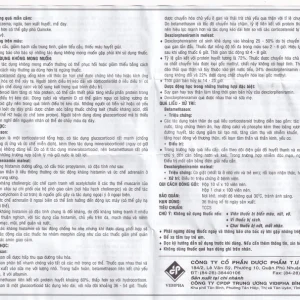 Thuốc Celextavin Vidipha điều trị dị ứng cấp tính và mãn tính (100 viên)