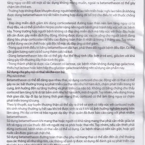 Thuốc Cetasone 0.5mg Pharbaco điều trị thấp khớp, bệnh hệ thống tạo keo (100 viên)